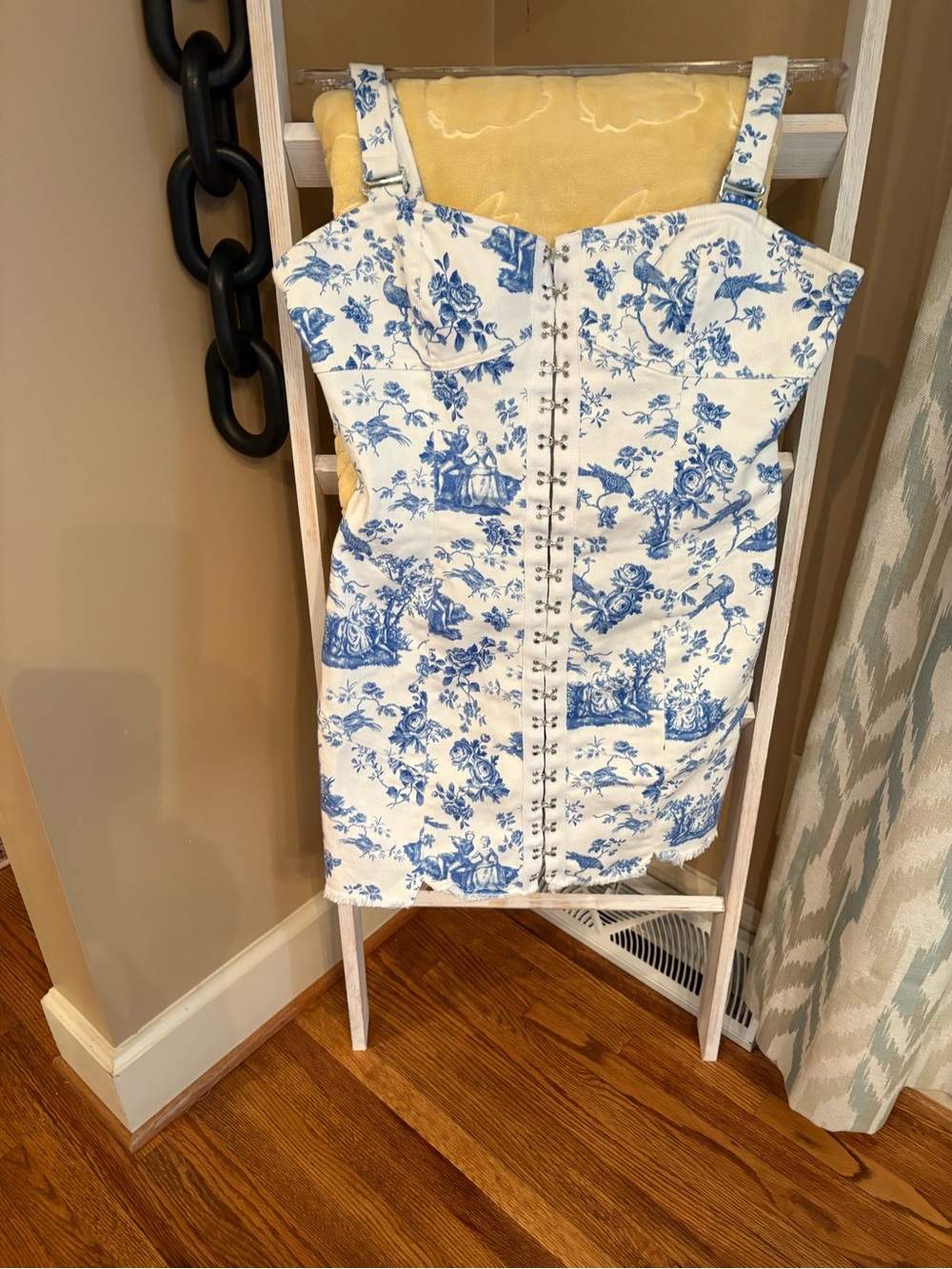 For Love & Lemons Blue Floral Dress - Picture 3 of 9